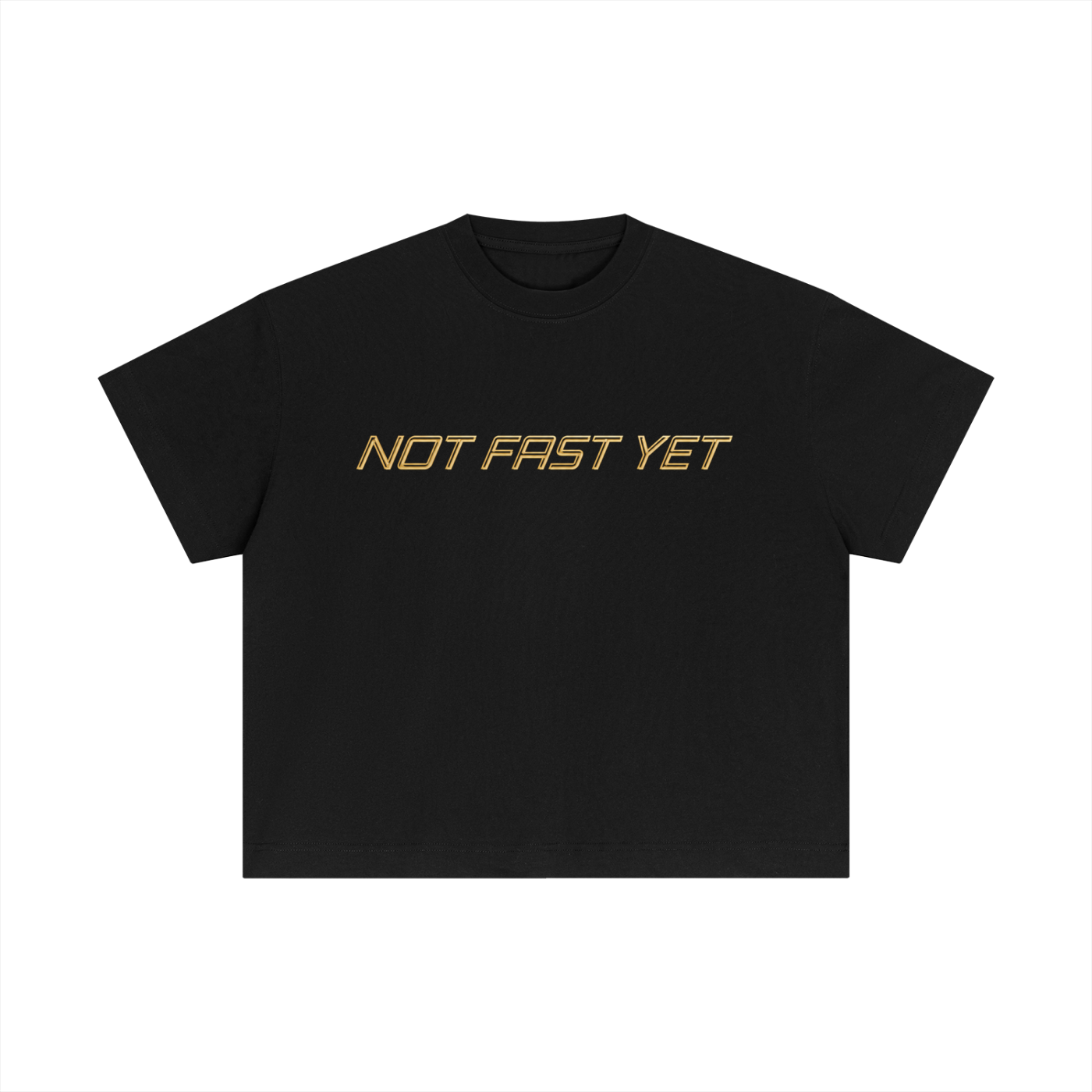 R2G "NOT FAST YET" Cotton T-Shirt