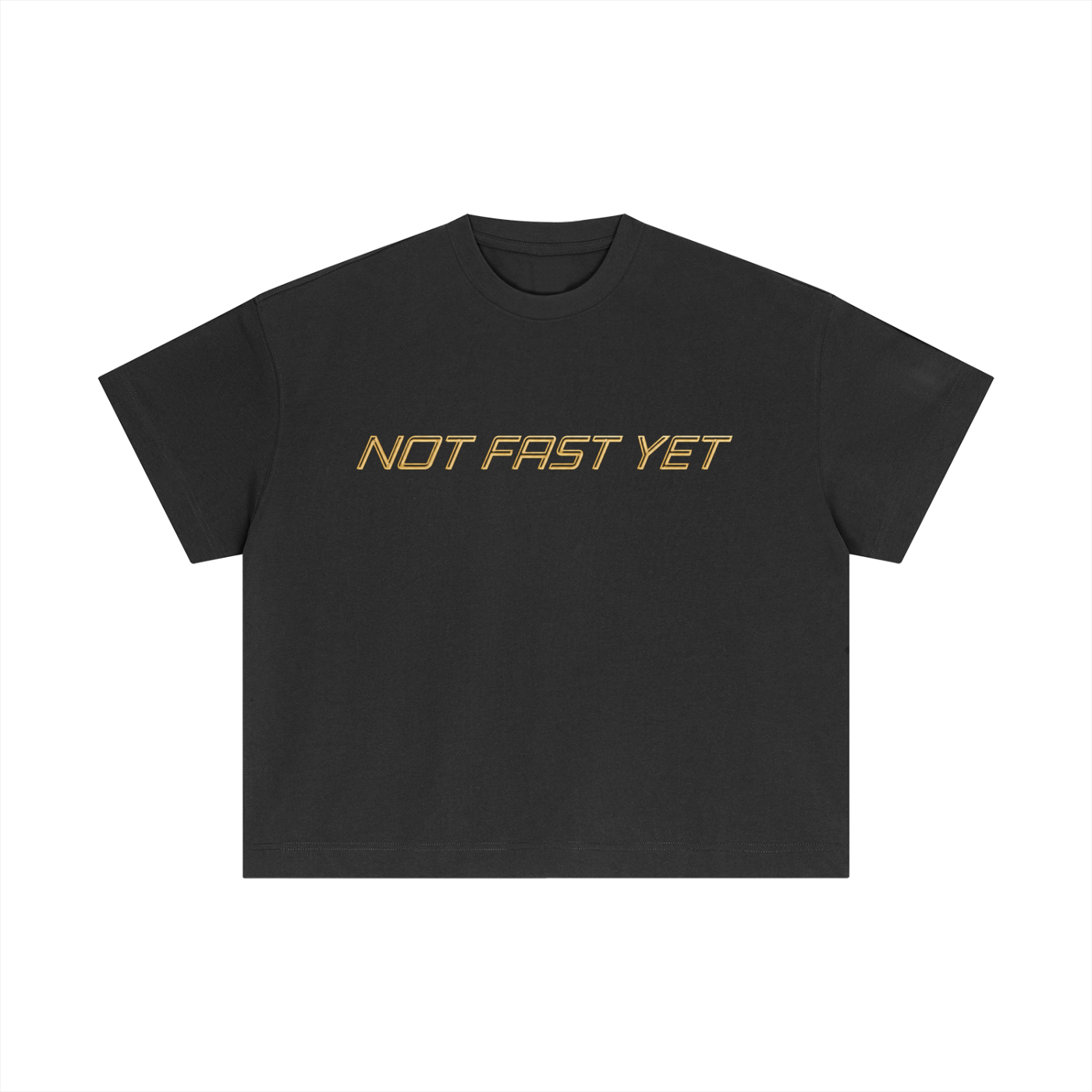 R2G "NOT FAST YET" Cotton T-Shirt