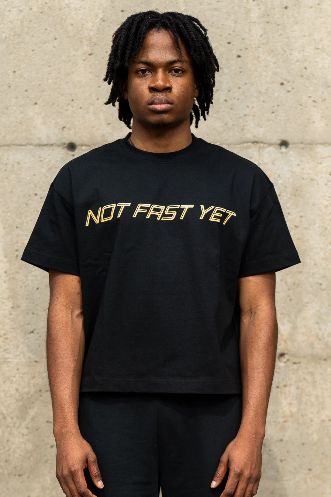 R2G "NOT FAST YET" Cotton T-Shirt