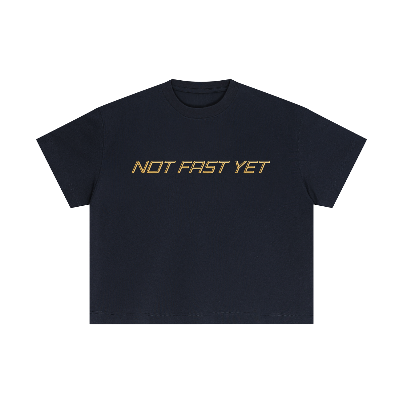 R2G "NOT FAST YET" Cotton T-Shirt